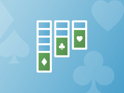 Klassisches Solitaire: Ordne die Karten strategisch nach Farben und räume das Feld ab.